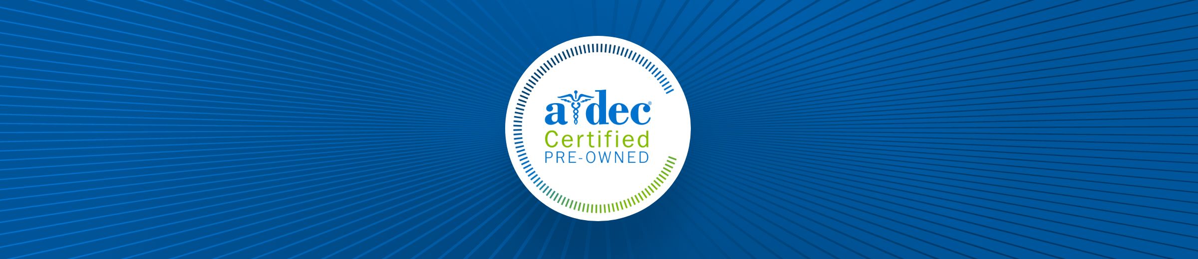 A-dec Certified Pre-Owned dental equipment banner