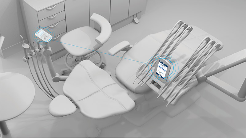A-dec 500 Pro delivery system with A-dec+ connected dentistry