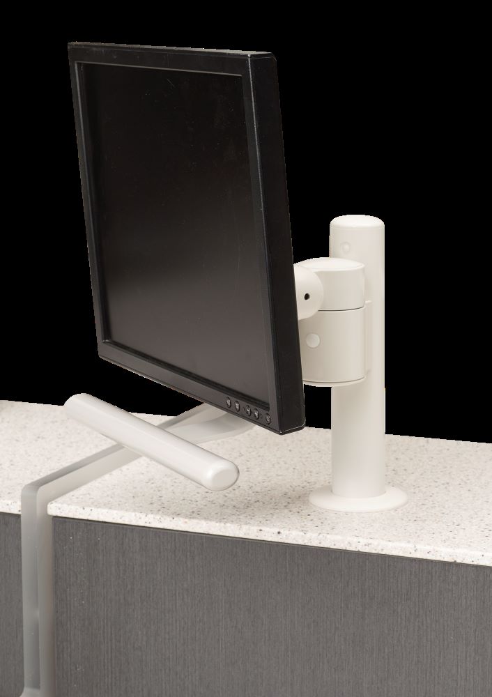 Monitor mount on A-dec Lab Workstation
